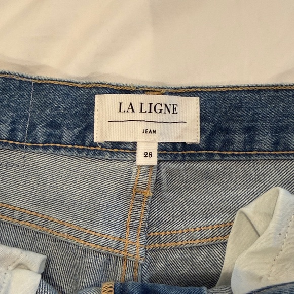 La Ligne Isadora High-rise Wide- leg Jean, Sz 28 - Picture 6 of 8